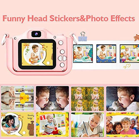 Kids Camera for Girls/Boys, 3-9 Year Old Toys for Girls/Boys, SGAINUL Christmas Birthday Gift for Age 6-9 Girls/Boys Kids Digital Dual Camera, Selfie Camera for Kids, 32GB Memory Card 1