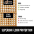 Gorilla Grip Extra Strong Rug Pad Gripper, Grips Keep Area Rugs in Place, Thick, Slip and Skid Resistant Pads for Hard Floors, Under Carpet Mat Cushion and Hardwood Floor Protection, 4 FT Round