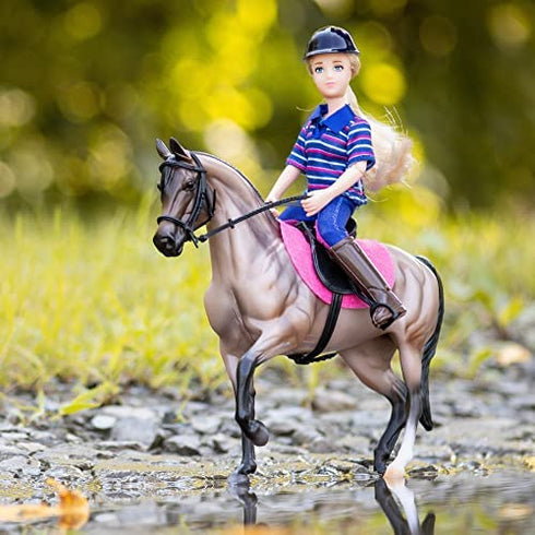 Breyer Freedom Series (Classics) English Horse & Rider Doll Set | (1:12 Scale) | Model #61114,Multicolor
