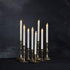 Flameless Taper Candles H9"x D1" Dripless Real Wax Moving Wick Electric Candles with Remote Timer LED Battery Operated Candles for Table Centerpieces Party Decorations Ivory