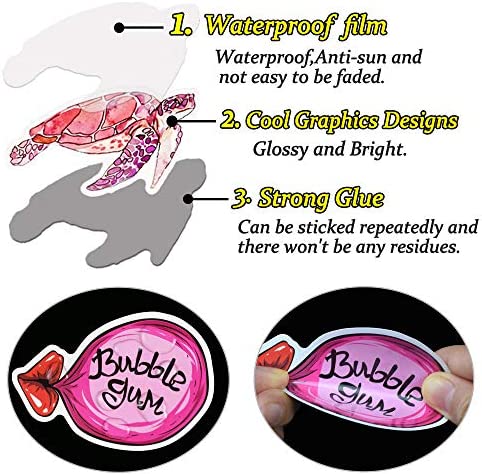QTL VSCO Stickers for Teen Girls Cute Stickers for Hydroflask Waterproof Stickers for Tween Girls Laptop Stickers for Teen Girls Stickers Packs Gifts for Teens 50Pcs