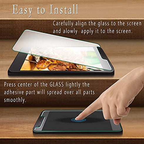 2-Pack HPTech Screen Protector For LG Rebel 4 LTE, Lml212vl Tempered Glass, 9H Hardness, Easy to Install, Bubble Free