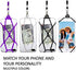 Gear Beast Universal Cell Phone Lanyard - Silicone Cell Phone Holder for Walking w/Neck ?Strap, Black