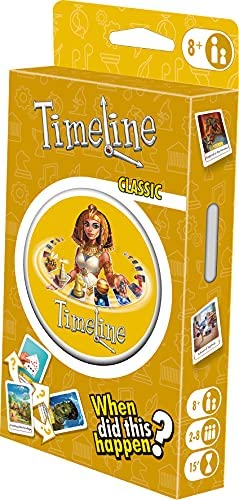 Timeline Classic Card Game | Fun Educational Trivia Game for Adults and Kids | Ages 8+ | 2-6 Players | Average Playtime 15 Minutes | Made by Zygomatic