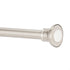 Amazon Basics Tension Curtain Rod, Adjustable 36-62" Width - Nickel, Bell Finial