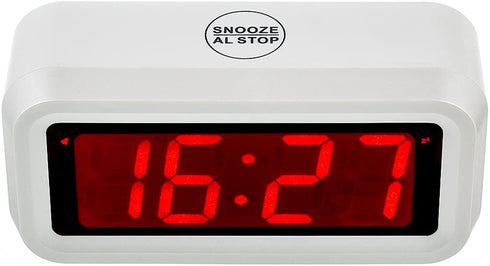 Kwanwa Digital LED Alarm Clock Battery Powered only with Big Numbers Display for Girls Kids Bedrooms