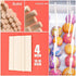 320Pcs Cake Pop Sticks and Wrappers, Lollipop Sticks Cake Pop Bags with Metallic Twist Ties Bow, for Making Lollipops Cookies Candies Chocolates