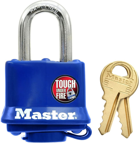 Master Lock 312D Weatherproof Padlock,Navy Blue