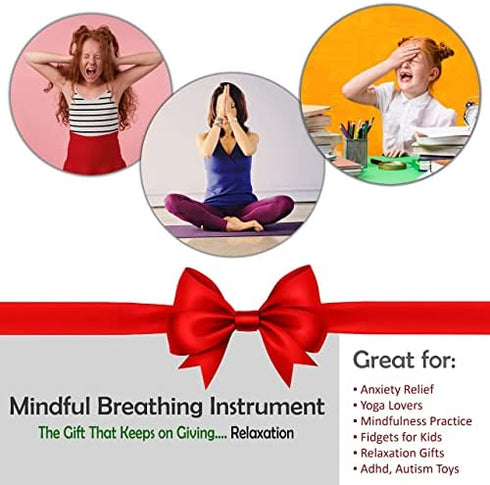 4E's Novelty Expandable Breathing Ball Toy Sphere for Kids & Adults, Expands from 5.6" to 12" - Kids Calming Fidget Toys, Yoga Relaxation Accessories