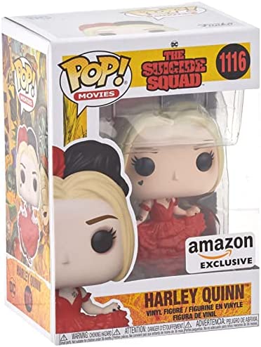 Funko POP Movies: The Suicide Squad - Harley Quinn (Dress), Amazon Exclusive , Red,56013