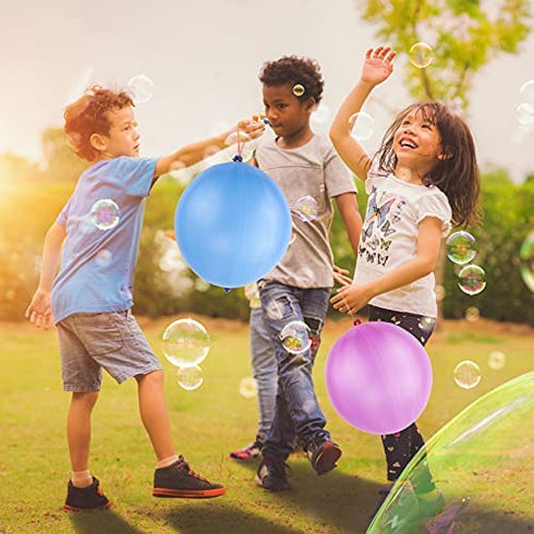 RUBFAC 36 Punch Balloons Punching Balloon Heavy Duty Party Favors For Kids, Bounce Balloons with Rubber Band Handle for Birthday Party