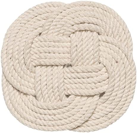 Now Designs Crocheted Nautical Rope Coaster, Set of Four