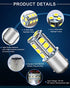 Qoope 1142 1076 LED Bulb for RV, 1004 BA15D White Light Bulb Replacement for 12V Camper Trailer Motorhome Boat Interior Light, 5050 18SMD Double Contact Bayonet,#90 Yard Landscape Bulb (10 Pack)