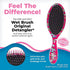 Wet Brush Original Detangler Brush - Radio, Happy Hair - All Hair Types - Ultra-Soft Bristles Glide Through Tangles with Ease - Pain-Free Comb for Men, Women, Boys & Girls