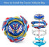 Konikiwa Bey Battling String Launcher, Savior Valkyrie Top Burst Launcher Set, Left and Right Spin Launcher DB Launcher Compatible with All Bey Burst Series - Blue