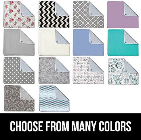 Gorilla Grip Ironing Pad, Magnetic Laundry Pad, Heat and Scorch Resistant, 28x24 Inch, Iron Board Mat for Table, Countertop, Washer, Dryer, Thick Durable Portable Pads Great for Travel, Blue Dots