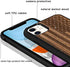 JUBECO iPhone 11 Case Wood,Wooden+Soft TPU Bumper Slim Anti-Shock Cover for iPhone 11 6.1inch (Us Flag)