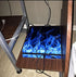 Decal Skin for Ps4, Whole Body Vinyl Sticker Cover for Playstation 4 Console and Controller (Include 4pcs Light Bar Stickers) (PS4, hot fire Blue)