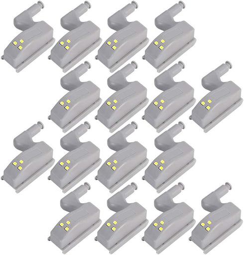 COSORO Hinge LED Sensor Light for Kitchen Cabinet Cupboard Closet Night Lights, Living Room/Bedroom/Wardrobe Night Lights (16PCS)