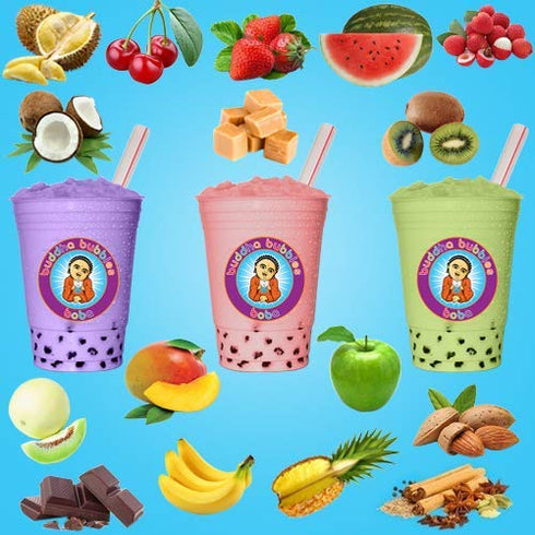 COTTON CANDY Boba / Bubble Tea Drink Mix Powder By Buddha Bubbles Boba (10 Ounce / 283 Grams)
