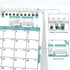 Desk Calendar 2023-2024, Monthly Desktop Calendar, Standing Flip Calendar with Thick Paper(Jan. 2023 - Jun. 2024, 10" x 8.25" ), Academic Year Standing Desk Calendar with Planner Stickers