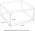 NIUBEE Decorative Acrylic Box with Lid, Clear Box Square Stackable Mult-Purpose for Office and Home (X-Large)