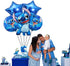 6pcs Lilo and Stitch Aluminum film balloon, Stitch birthday party decoration, children's birthday party supplies decoration