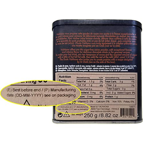 Valrhona Pure Cocoa Powder 8.8 oz.