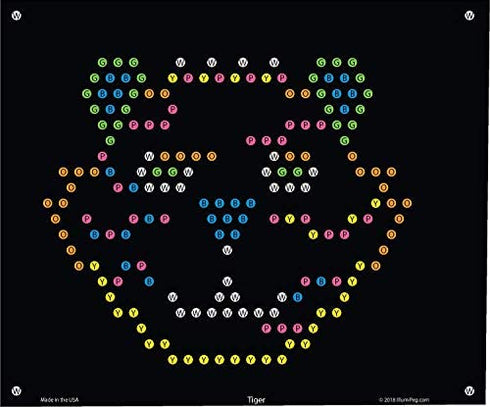 IllumiPeg Zoo Refill templates for Basic Fun Lite Brite Ultimate Classic (10 Sheets, 7x8)