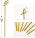 Cosweet 500 Pcs Bamboo Knot Cocktail Skewers Picks, 5 Inches, Great for Hors' D'oeuvre, Appetizers, Cocktail Party or Barbeque Snacks, Club Sandwiches