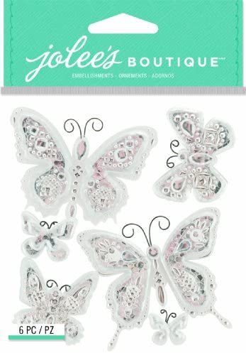 Jolee's Boutique Dimensional Stickers, Butterfly Bling