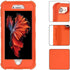 Case for iPhone SE Orange 2020,Protective Phone Case Heavy Duty 3 in 1 Full Body Defender Cover Durable Shockproof Rubber Shell for iPhone 6 6s 7 8