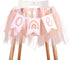 Bohemian 1st Birthday Banner - Bohemian Rainbow High Chair Banner, First Birthday High Chair Bunting Decoration, Silent and Neutral Modern Girl, Smash Cake Props, Photographer Photo Props.