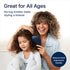 Crave Naturals Glide Thru Detangling Brush for Adults & Kids Hair. Detangler Hairbrush for Natural, Curly, Straight, Wet or Dry Hair. Hair Brushes for Women. Styling Brush (Blue)