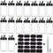 16 Pack 7oz Clear Plastic Spice Jars Storage Container Bottle Containers with Black Cap Perfect for Storing Spice,Herbs and Powders(Provide chalkboard labels,Chalk Marker)