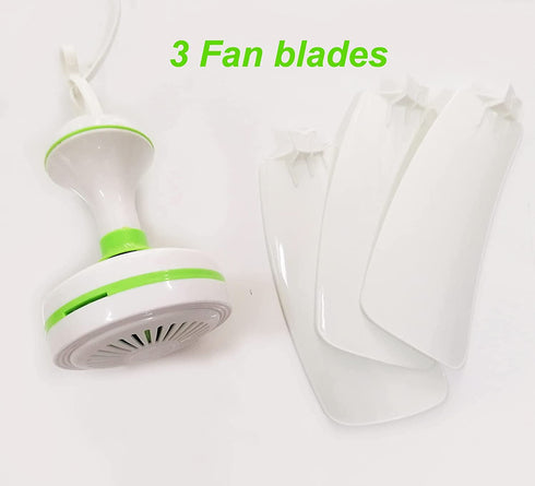 Mini Portable Ceiling Fan Hanging Personal Fans 110V Wall Plug Electric Mute Energy-Saving Fans Bedroom Breeze Gazebo Fan Attic Basement