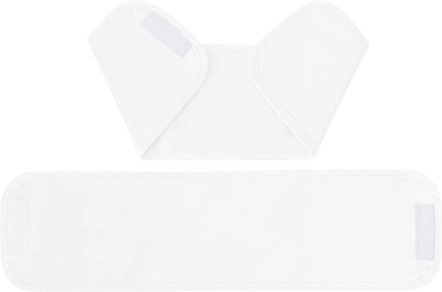 Amazon Basics Room Darkening Blackout Window Curtains with Grommets - 52 x 63-Inch, White, 2 Panels