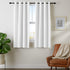 Amazon Basics Room Darkening Blackout Window Curtains with Grommets - 52 x 63-Inch, White, 2 Panels