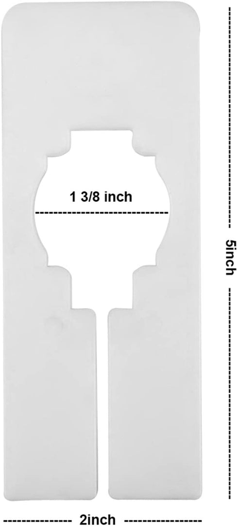 Blulu 50 Pack White Clothing Rack Size Dividers Closet Dividers Rectangular Clothing Hangers Dividers with 1 Piece Marker Pen
