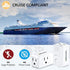 3 Prong to 2 Prong Adapter, LENCENT Plug Extender, Wall Plug Splitter with 3 AC Outlets, Travel Power Adaptor for US to Japan Japanese Philippines-Type A, Cruise Ship Approved, 1875W Max, 2 Pack