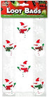Christmas Gift Bags for Holiday Gifts - Cellophane Goodie Treat and Party Favor Bag with Twist Ties (150 Pack)