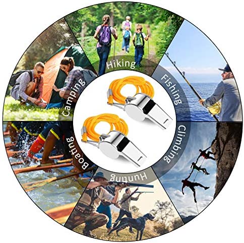 OBKJJ Coach Whistle,35Pack Football Referee Whistle with Lanyard for Emergency Sports Training Referee1