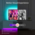 Hiromeco Bluetooth TV LED Backlight, Sync to Music and 16 Million Color Changing Lighting with APP Control, 18FT USB Strip Lights Kit for 70-82 Inch TV, Mirror, PC. USB Powered.