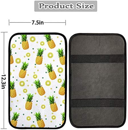 Buybai Skull Center Console Armrest Cover Pad Universal Fit Soft Comfort Center Console Armrest Cushion for Car, Funny Car Armrest Cover