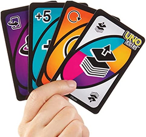 UNO FLIP! Family Card Game, with 112 Cards in a Sturdy Storage Tin, Family Card Game, with 112 Cards in a Sturdy Storage Tin, Makes a Great Gift for 7 Year Olds and Up
