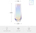 SUNNOW Vastto 10 Ounce Iridescent Stemless Champagne Flute Glass,Toasting Glass for Wedding and Party,Set of 6 (iridescent)