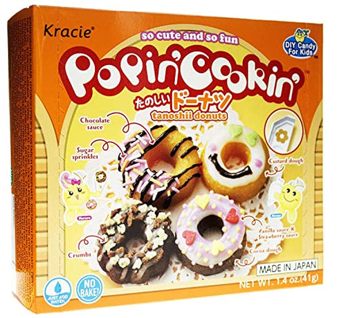 Kracie Popin' Cookin' Diy Candy Kit - 3 Pack Variety Pack Gummy Land Sushi Donut Making Cooking Assortment Set for Kids by Unha's Asian Snack Box