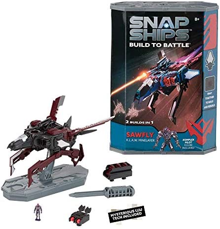 Snap Ships Sawfly K.L.A.W. Minelayer -- Construction Toy for Custom Building and Battle Play -- Ages 8+