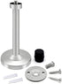 Door Stopper, Long Door Stops, 304 Stainless Steel Sound Dampening Door Stop Bumper Wall Protector, Brushed Door Stop Door Holder for Home Office Garage 5 inch 1 Pack Silver