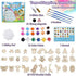 CHOKMAX Paint Your Own Wooden Magnet, 30pcs Fridge Wood Magnets Craft and Art Painting Supplies for Kids Best DIY Creativity Gifts Party Favors for Boys and Girls Age 4-8